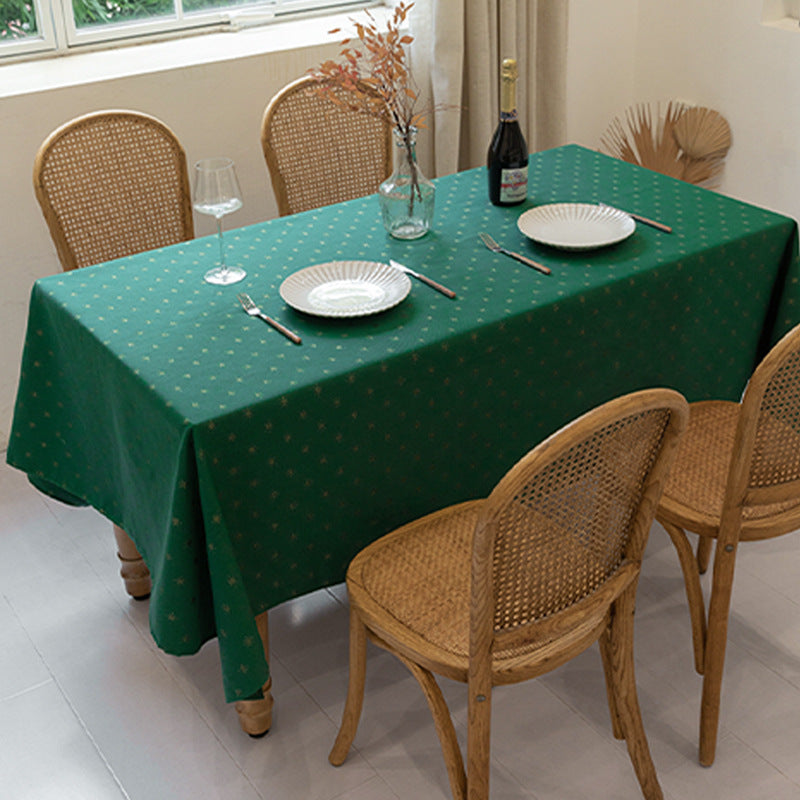 Woven jacquard tablecloth with diamond relief and easy-care cotton blend Kalsten