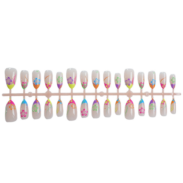 Exotic Floral Press-On Nail Art Kalsten
