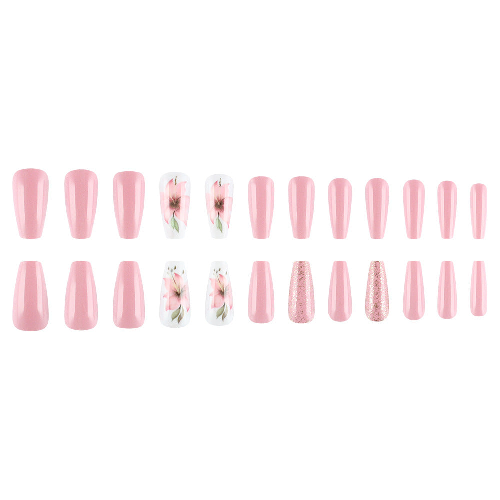 Floral Design Press-On Nail Art Set Kalsten