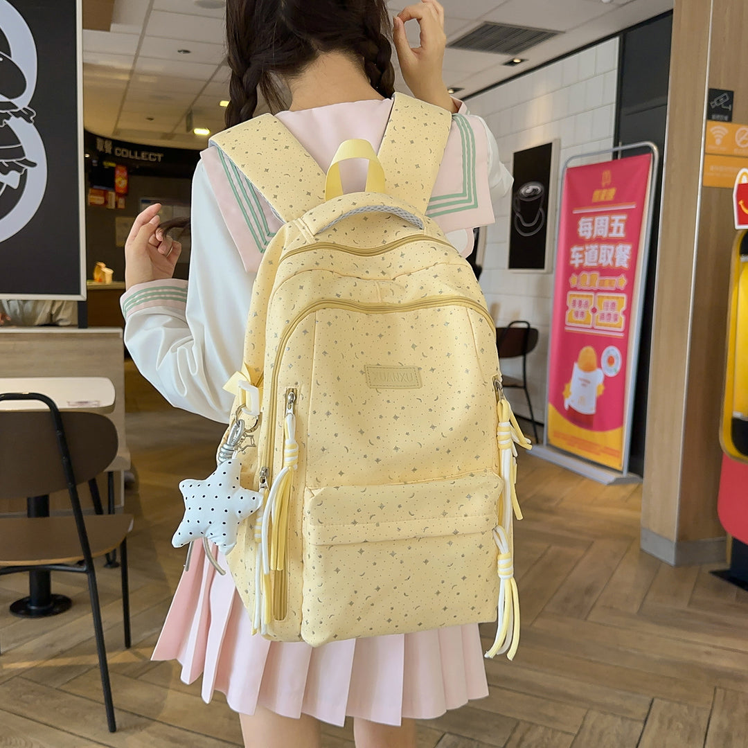 Star-Print Casual Backpack Kalsten