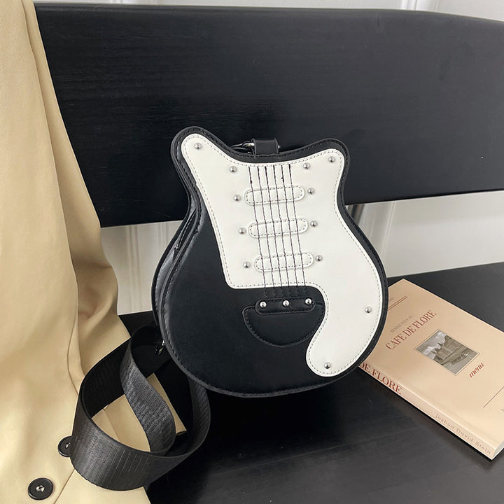 Guitar-Shaped Crossbody Bag