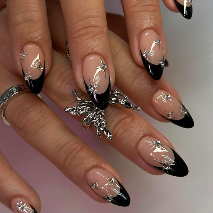 Glamorous Artistic Stiletto Press-On Nails