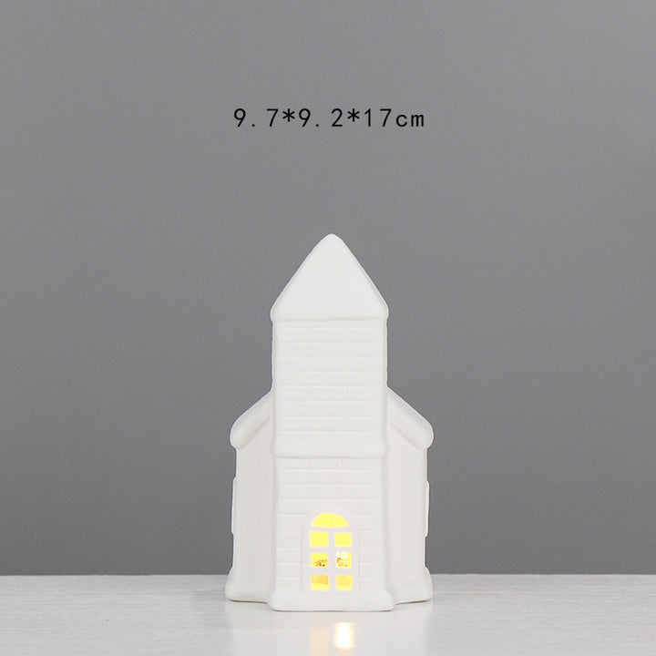 Decorative Ceramic House Lantern Kalsten