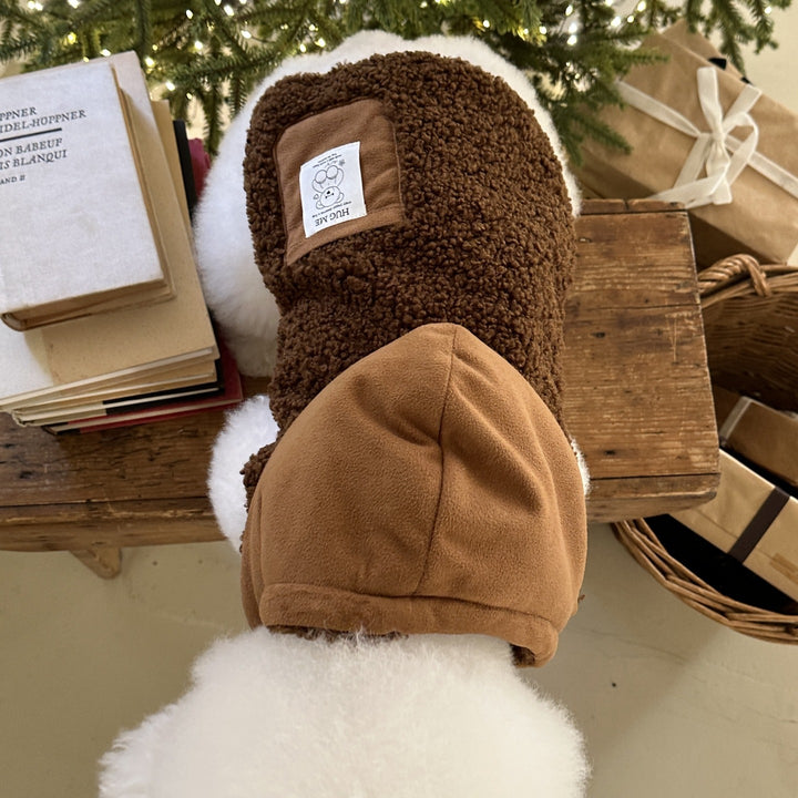 Hooded Sherpa-Lined Pet Coat