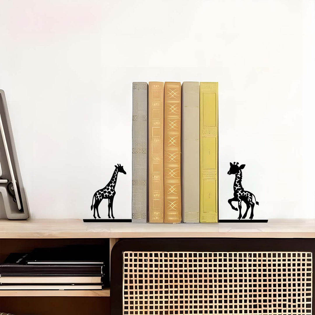 Artistic Giraffe Bookend