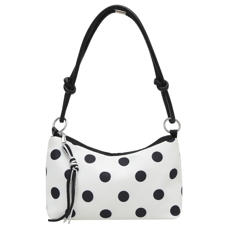 Casual Chic Polka Dot Handbag