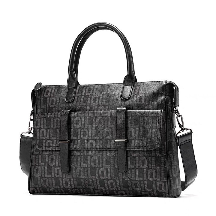 Structured Briefcase with Multi-Compartment Organization