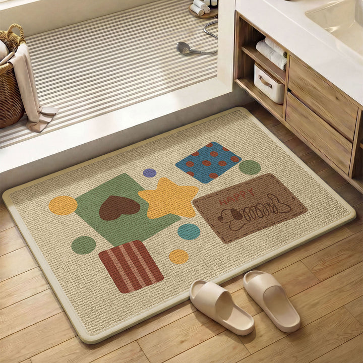 Playful Pet-Themed Bath Mat