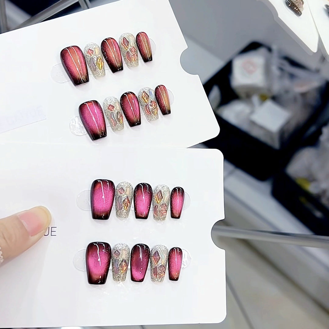 Glamorous Ombre Press-On Nail Set Kalsten