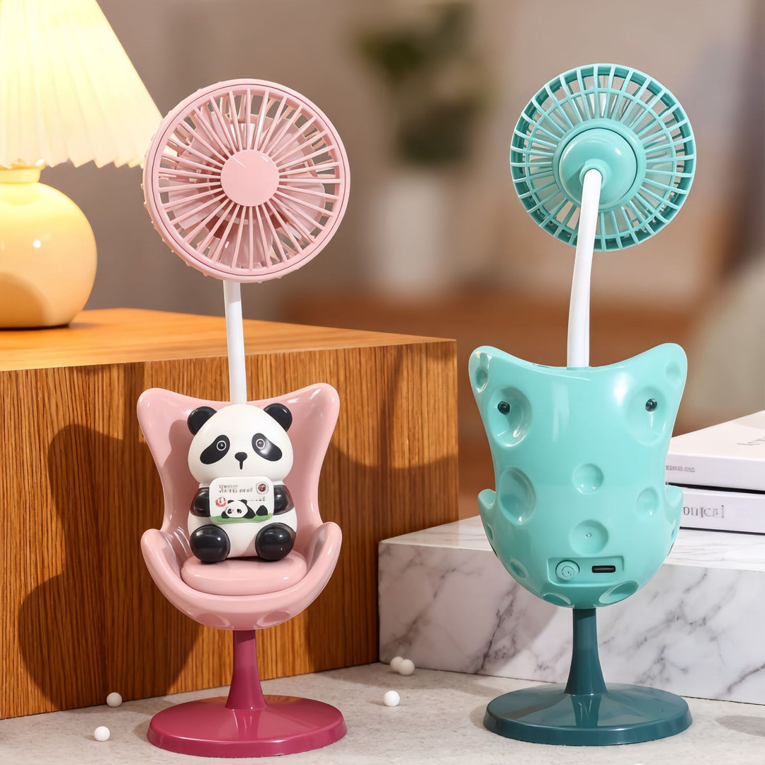Women Portable Mini Fan with Cute Panda Design Kalsten
