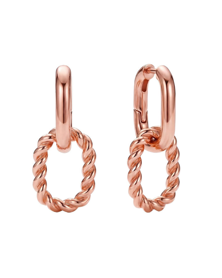 Elegant Spiral Drop Earrings Kalsten