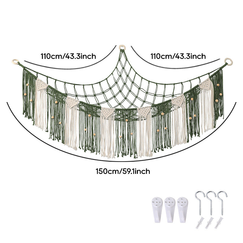 Bohemian Macramé Wall Storage Hammock