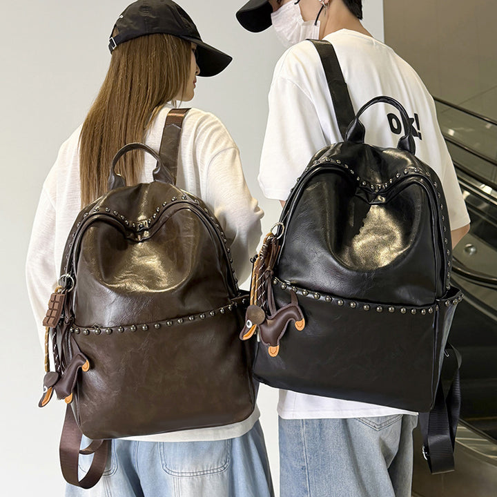 Casual Leather Backpack Kalsten