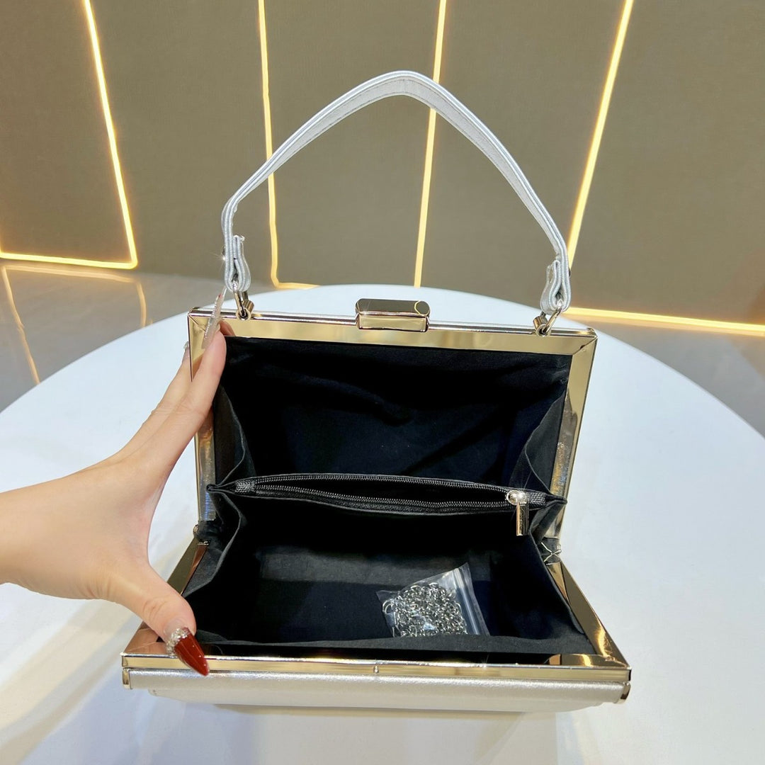 Glamorous Satin Evening Handbag