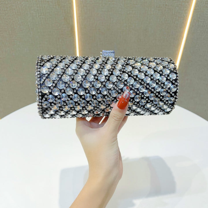 Sparkling Crystal-Studded Evening Clutch