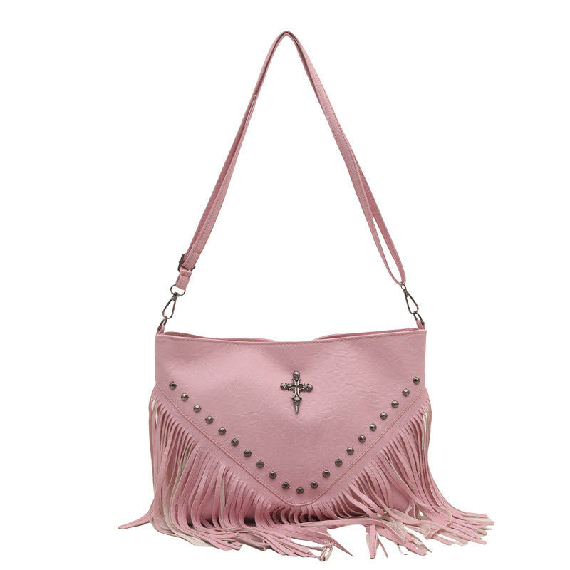 Fringe Detail Crossbody Bag