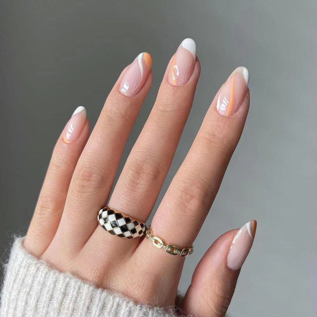 Artful Nail Art with Elegant French Tips and Creative Designs Kalsten