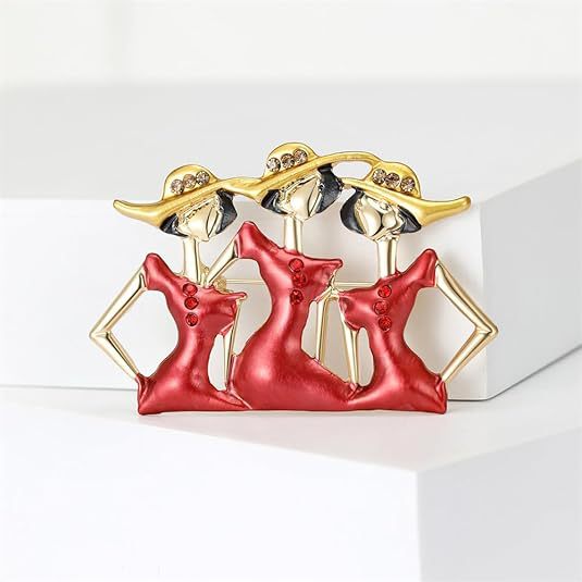 Artistic Figurine Brooch Kalsten