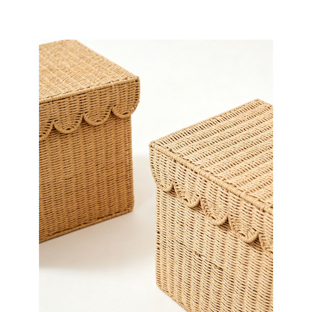 Storage basket with lid Kalsten