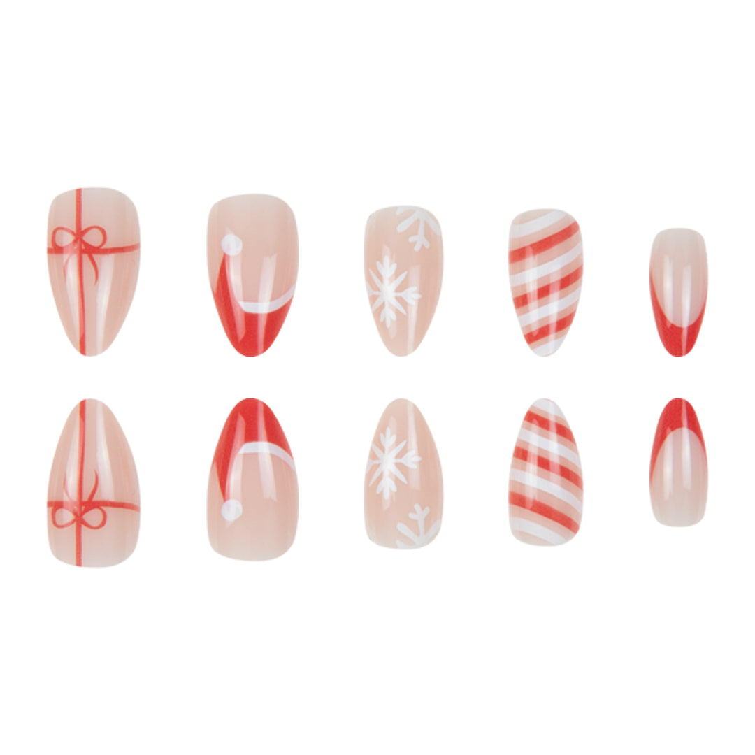 Festive Themed Stiletto Nail Art Set Kalsten
