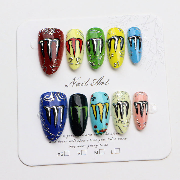 Creative Nail Art Press-On Designs