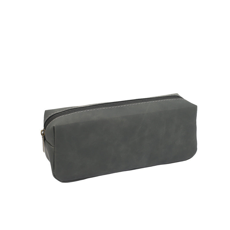 Premium Leather Zippered Pencil Pouch