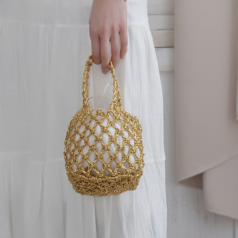 Net shopping bag with braided design Kalsten