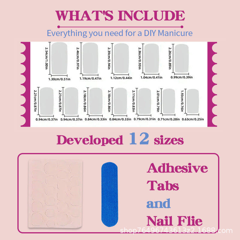Nail set with elegant French tip and modern ombre effect Kalsten