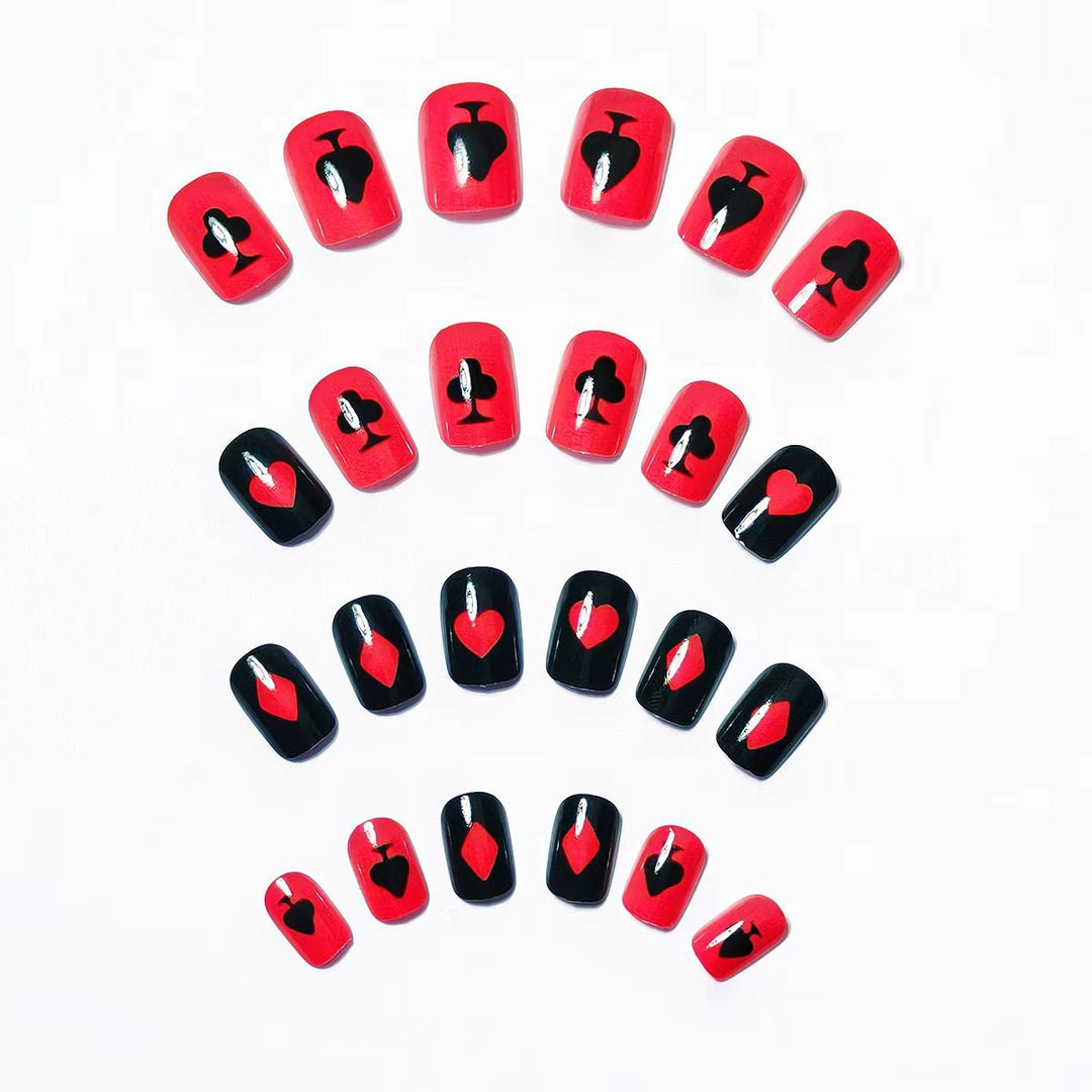 Creative Playing Card Nail Design Set Kalsten