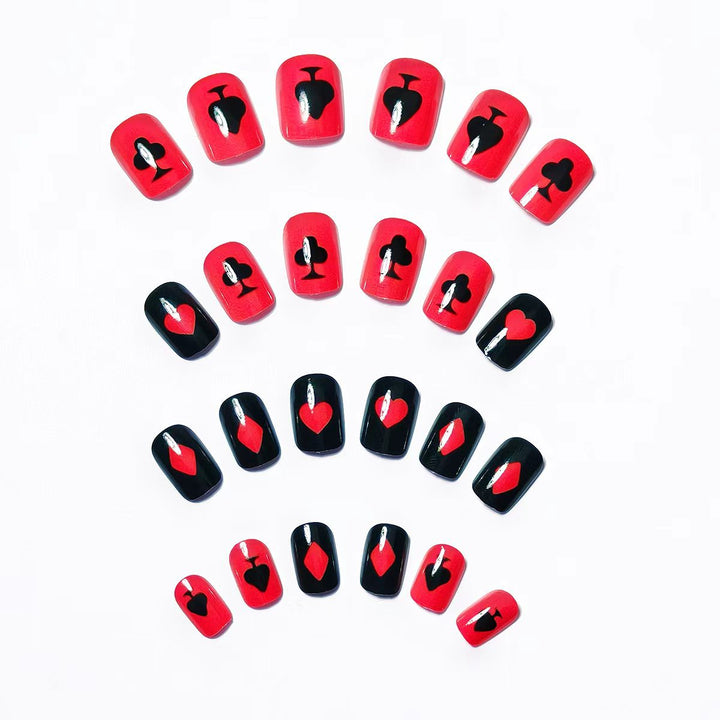 Creative Playing Card Nail Design Set Kalsten