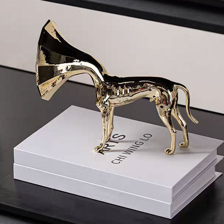 Decorative Musical Dog Sculpture