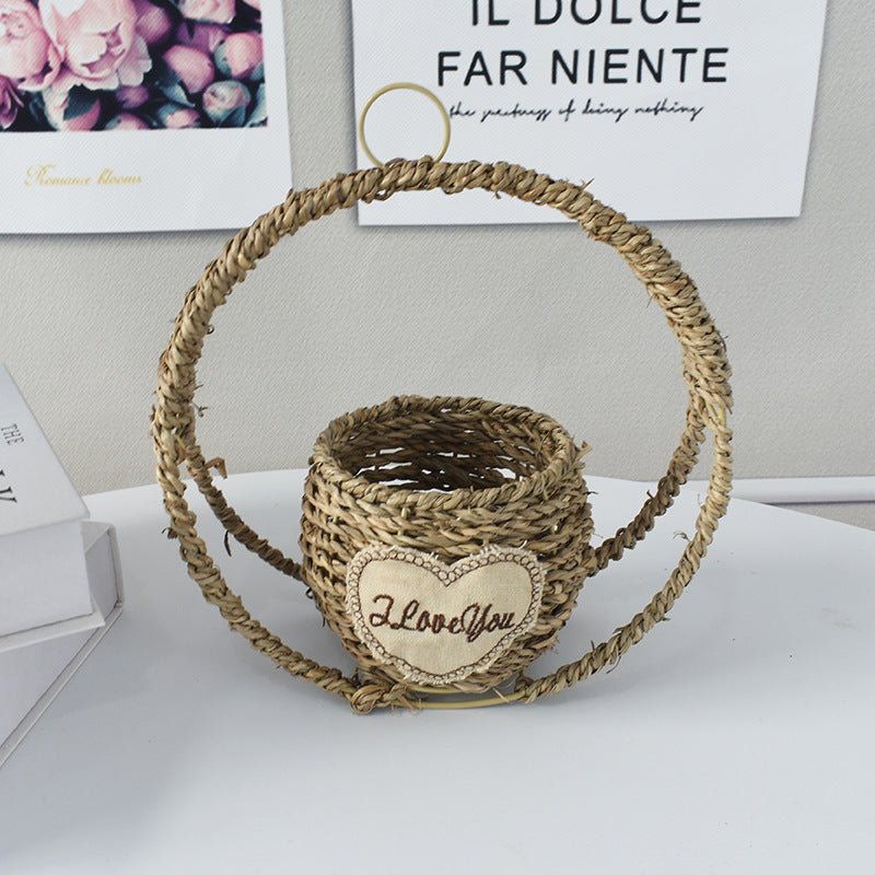 Handwoven Decorative Flower Basket Kalsten