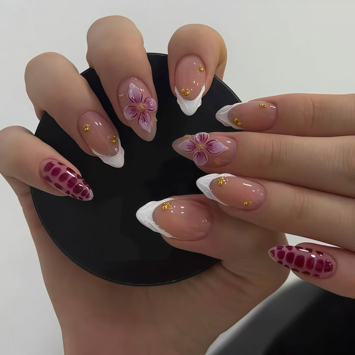 Floral Accent Nail Art Extensions Kalsten