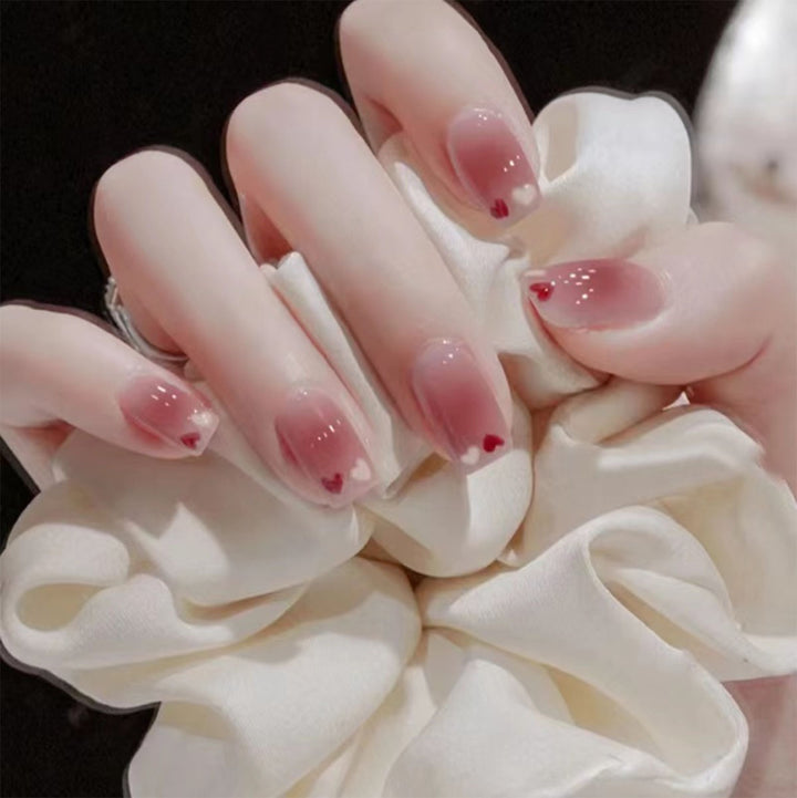 Heart Detail Nail Art Design