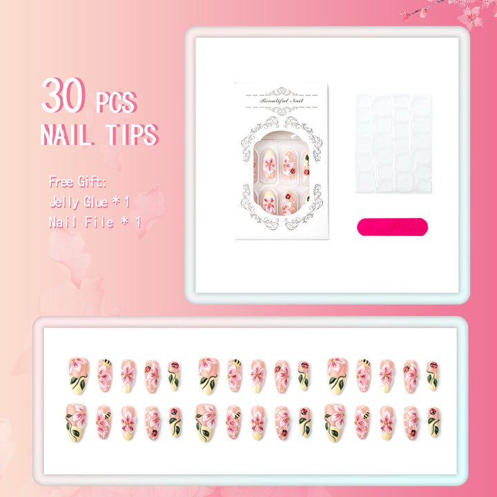 Artistic Floral Nail Art Set