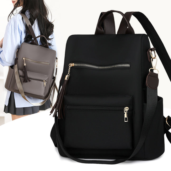 Elegant Multi-Pocket Backpack with Detachable Strap Kalsten