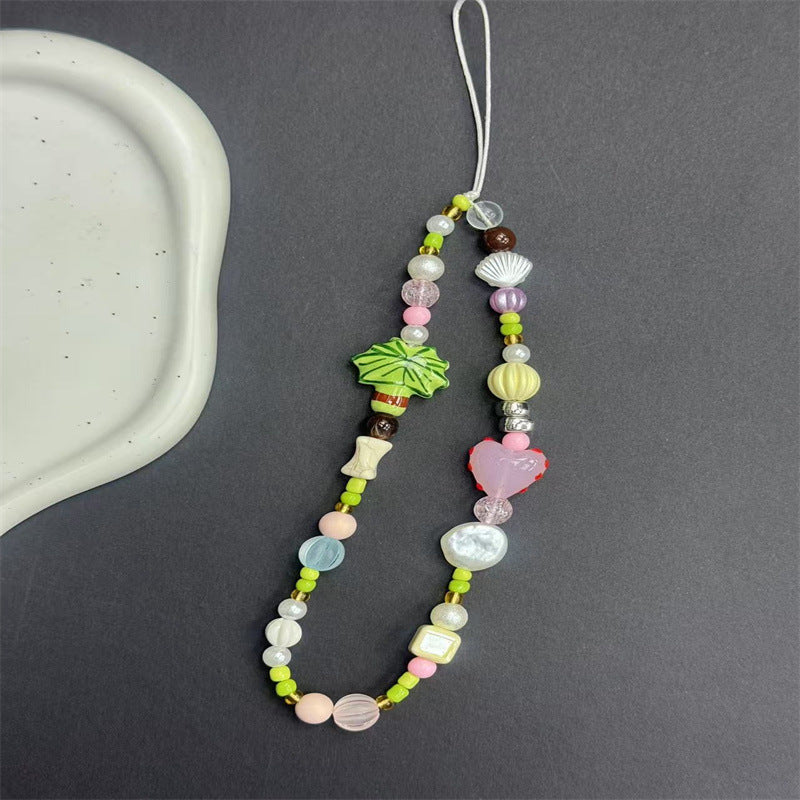 Whimsical Beaded Charm Necklace Kalsten 1790136000