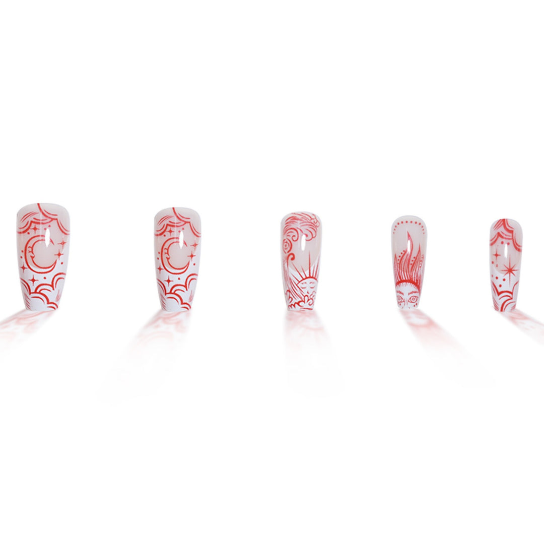 Artistic Patterned Press-On Nails Kalsten