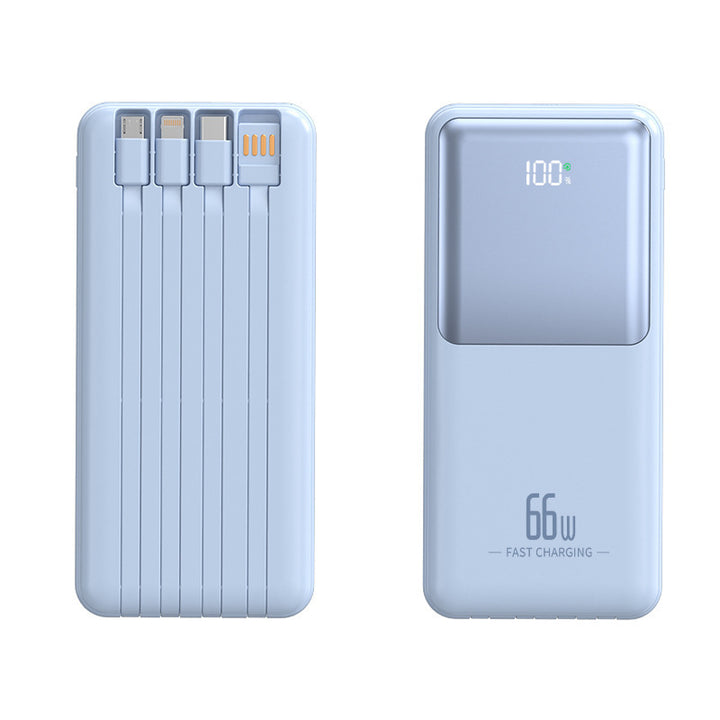 Portable power bank with integrated multifunction charging cable Kalsten