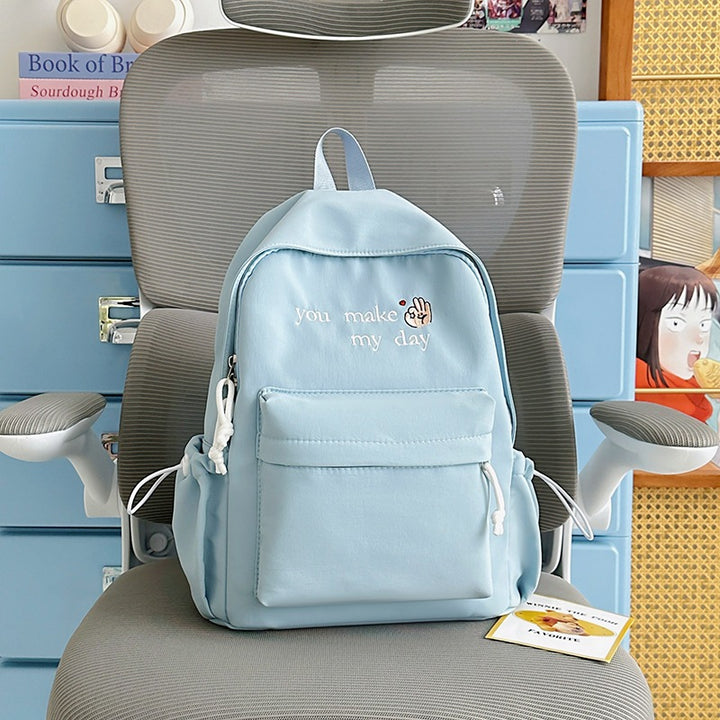 Casual Embroidered Mini Backpack Kalsten