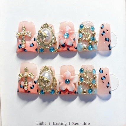 Decorative 3D Press-On Nail Art Set