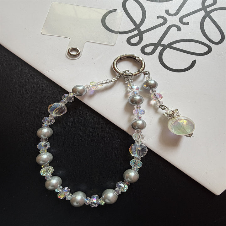 Elegant Beaded Keychain with Charm Kalsten