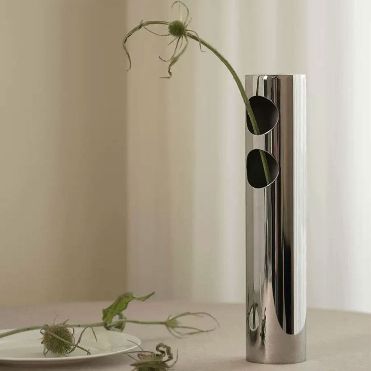 Elegant Steel Decorative Vase