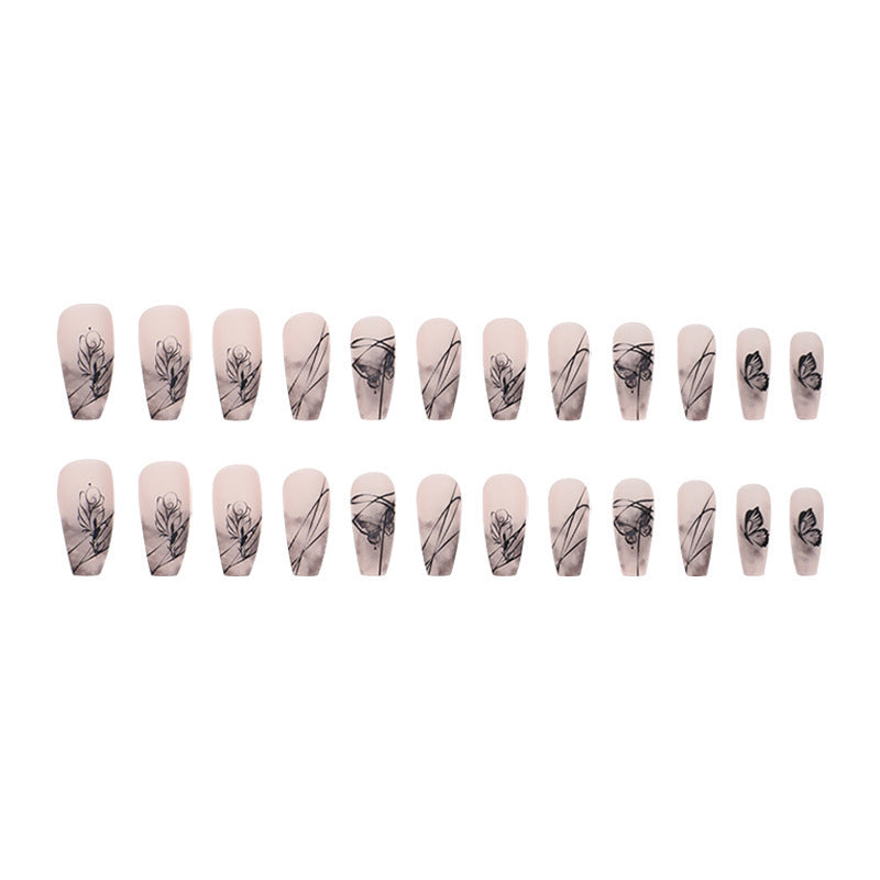 Artificial nails with floral designs Kalsten