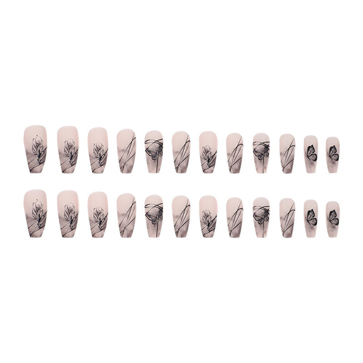 Artificial nails with floral designs Kalsten