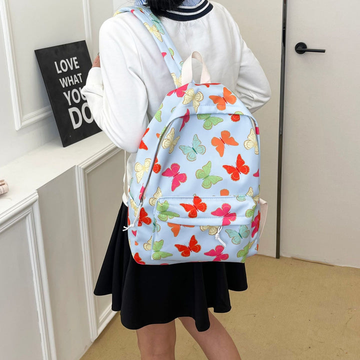 Vibrant Butterfly Patterned Backpack Kalsten