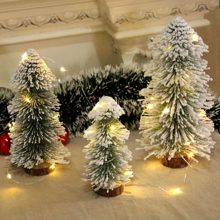 Miniature Snow-Covered Christmas Tree Decoration Kalsten