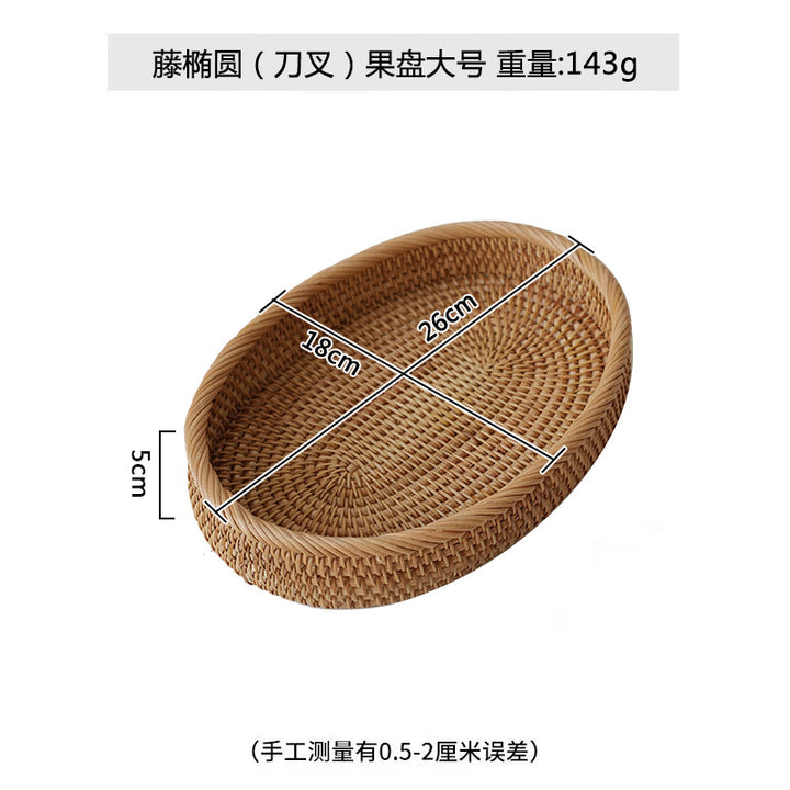Women's oval decorative basket made of woven natural material Kalsten