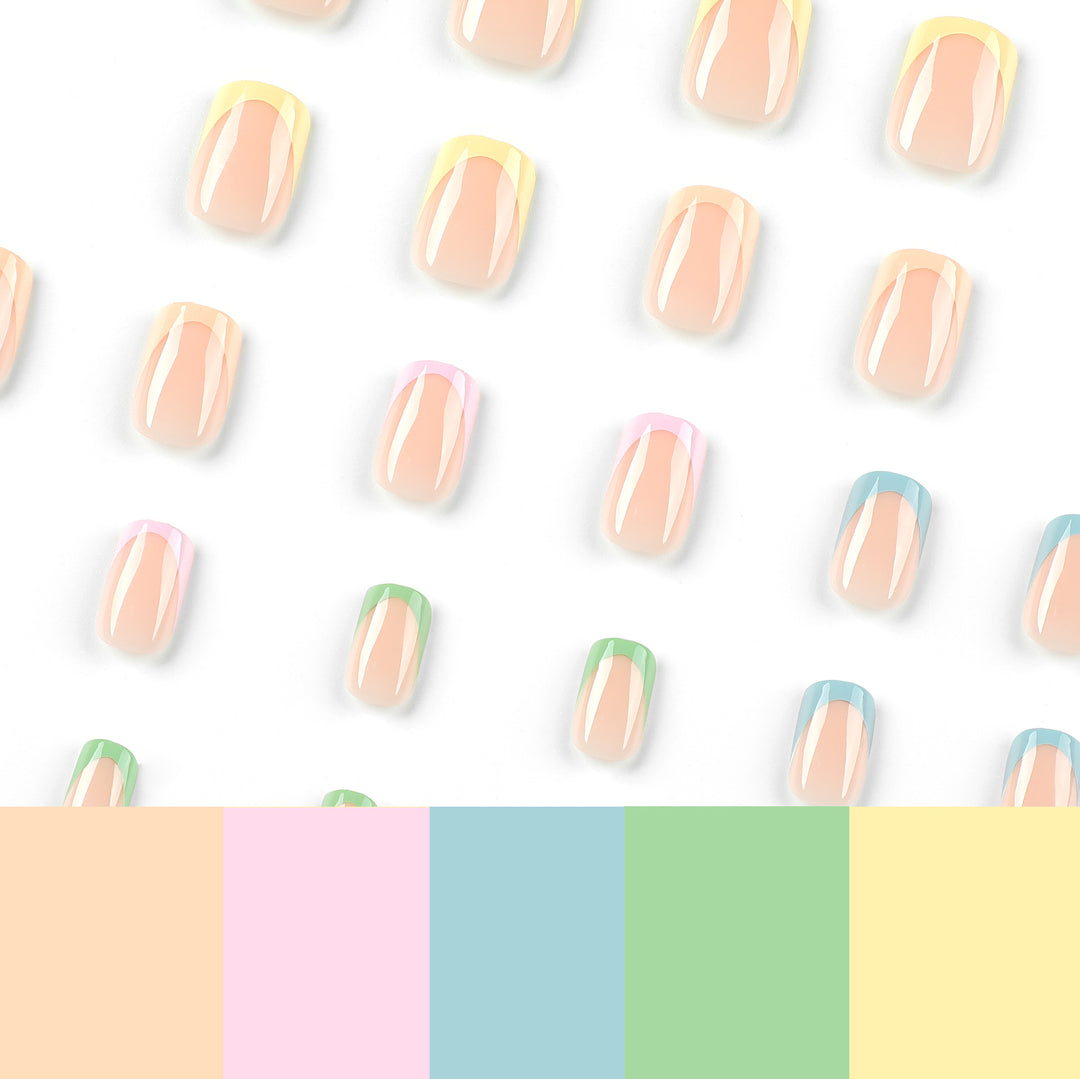 Artistic nail decoration with delicate gradient and elegant tips Kalsten