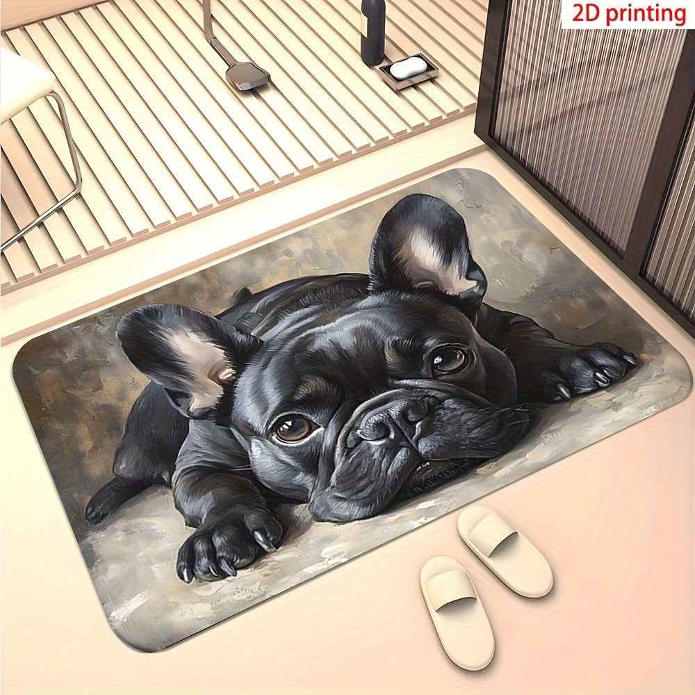 Quirky Cartoon Chicken Bath Mat